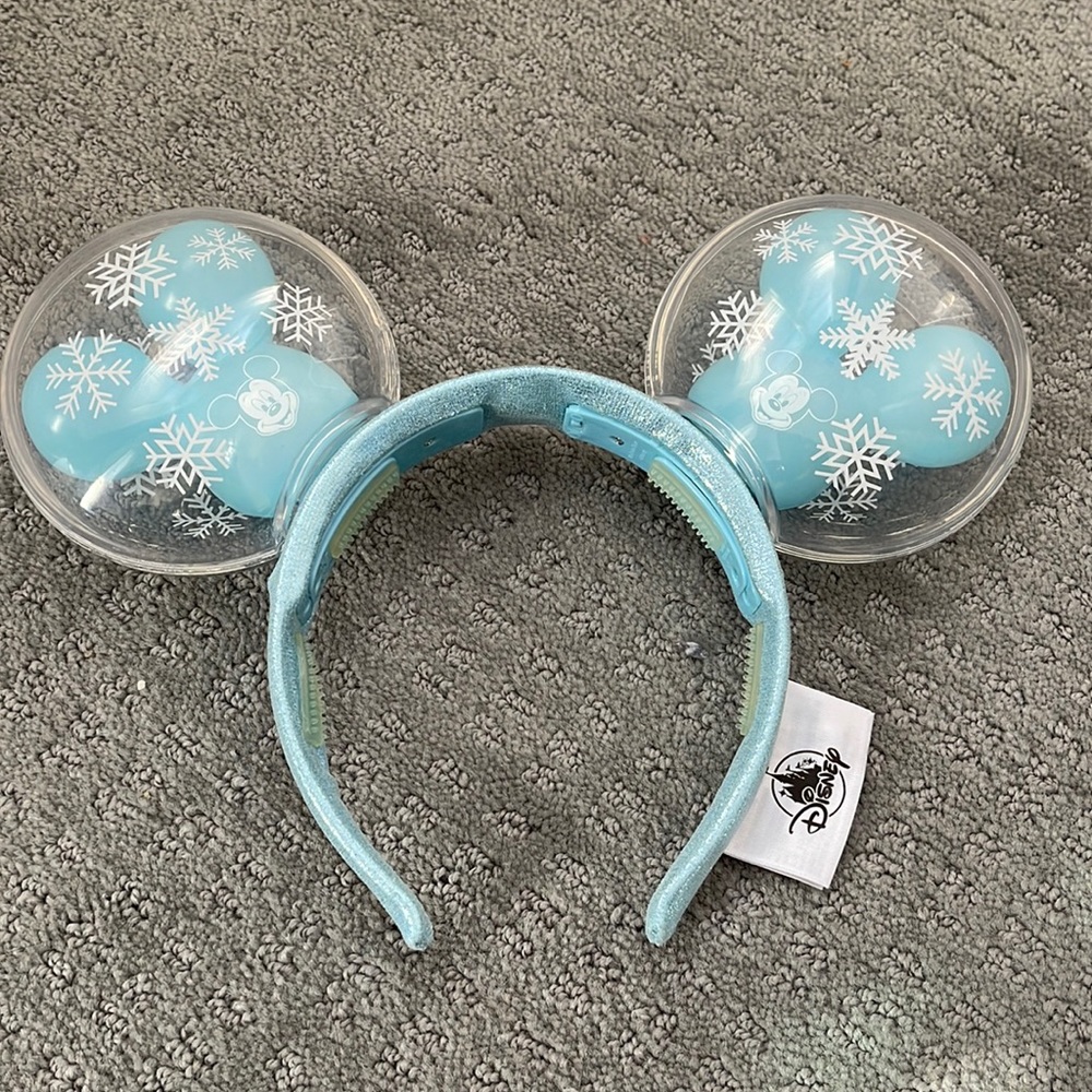 Disney Snowman Light-up Mickey Ears- New Without Tags